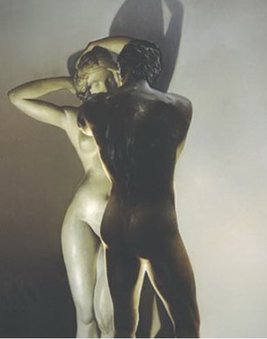 deux sculptures painting by Alain Senez