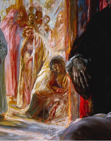 Gesualdo (detail) painting by Alain Senez