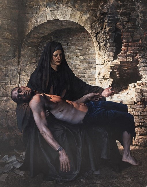 la pieta painting by Alain Senez