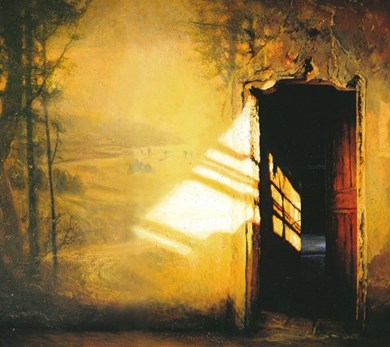 la porte (Il gattopardo) painting by Alain Senez