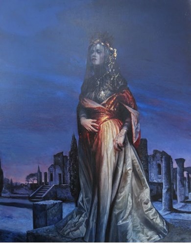 la reine de la nuit mozart painting by Alain Senez