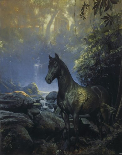 Le Cheval de bronze painting by Alain Senez