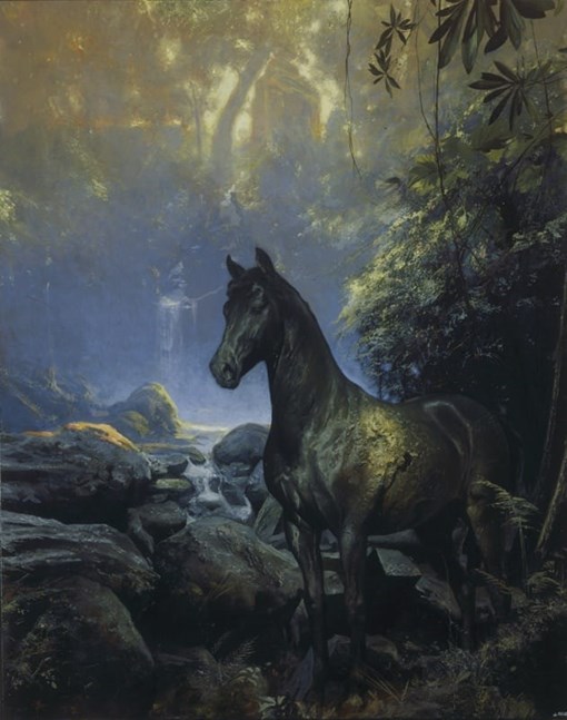 Le Cheval de bronze painting by Alain Senez