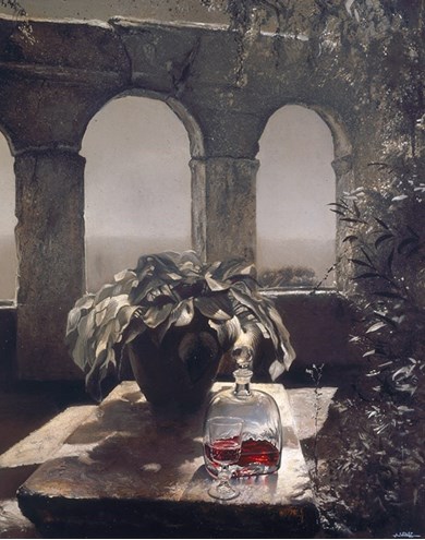 le verre de vin painting by Alain Senez