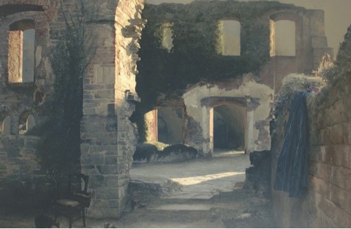 ruines painting by Alain Senez