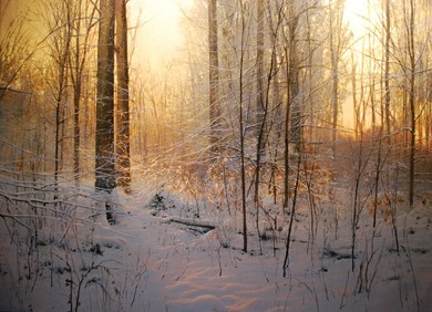 Silence De La Neige painting by Alain Senez