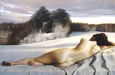 venus d'hiver painting by Alain Senez